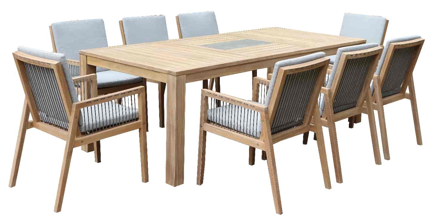 tömörfa étkező garnitúra