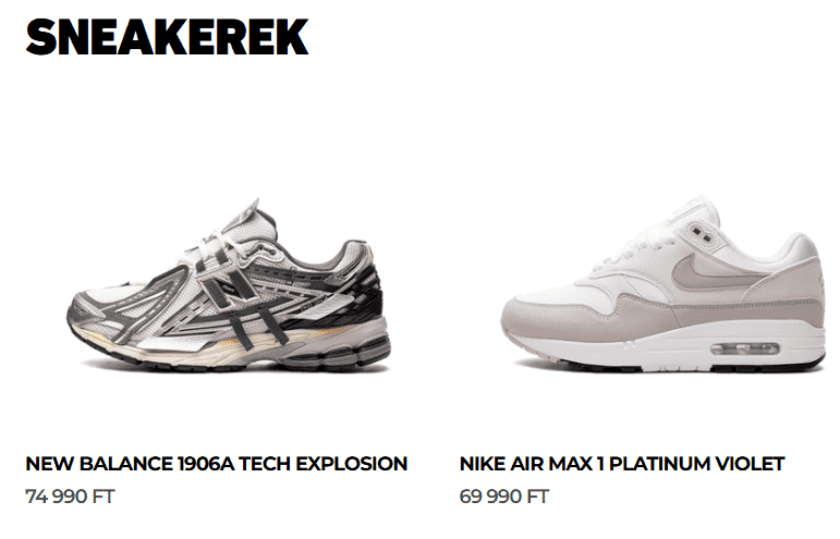 válassz sneakert online