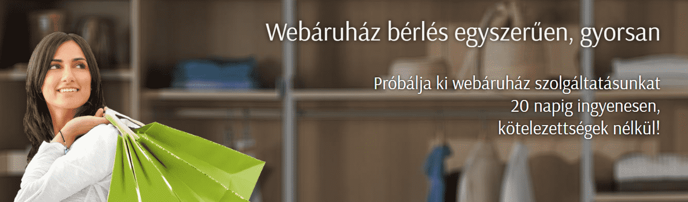 webshop bérlési megoldás